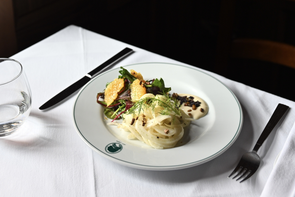 Fennel salad and Prawns 1